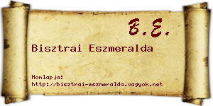 Bisztrai Eszmeralda névjegykártya